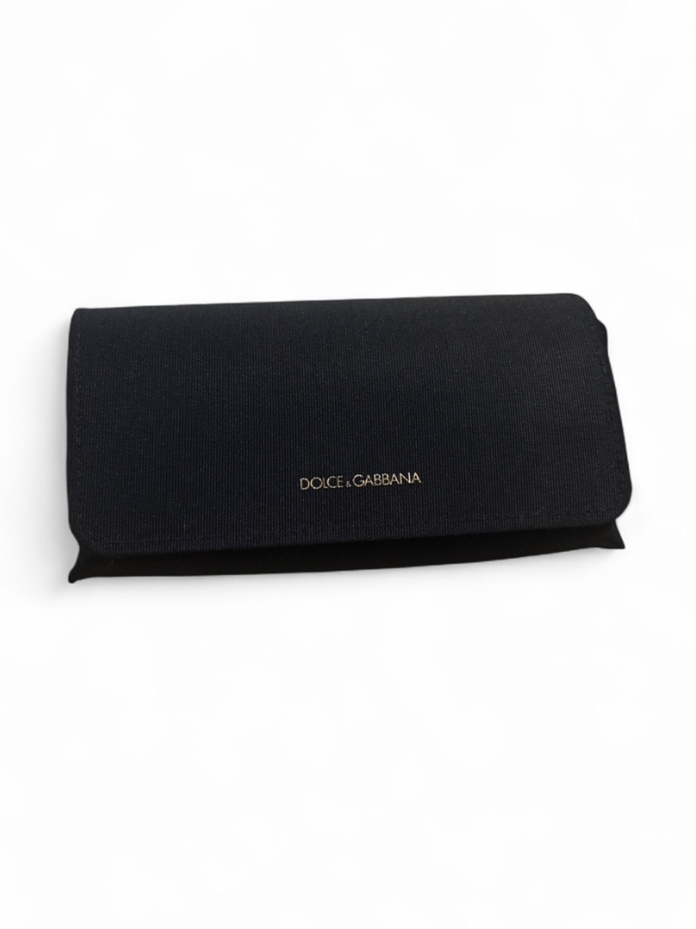 Dolce & Gabbana Black Textured Soft Shell Sunglasses Case